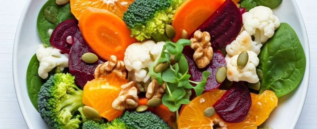 Ensalada de invierno nutritiva y sabrosa